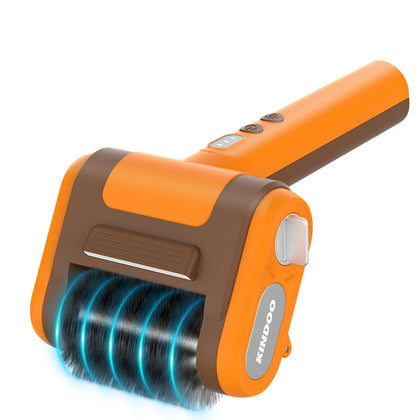 Kindoo electric grill brush in champagne; ergonomic design for easy cleaning.