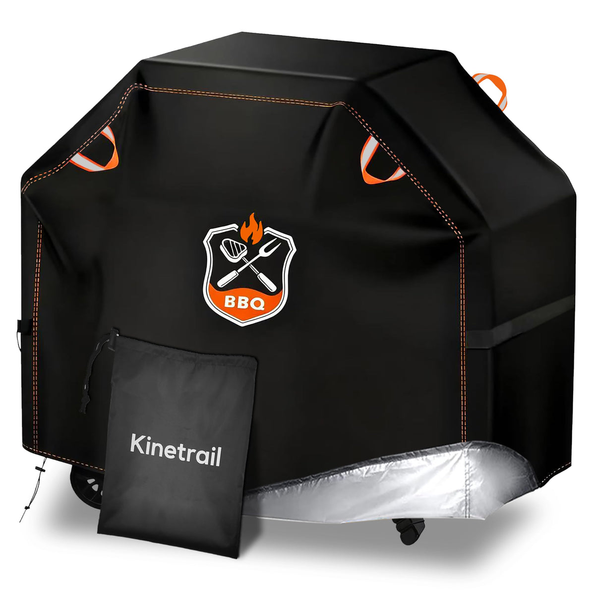 Kinetrail grill cover 48-inch protects against rain and sun.