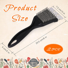 KINYFY stainless steel grill cleaner brush removes baked-on grease with ease