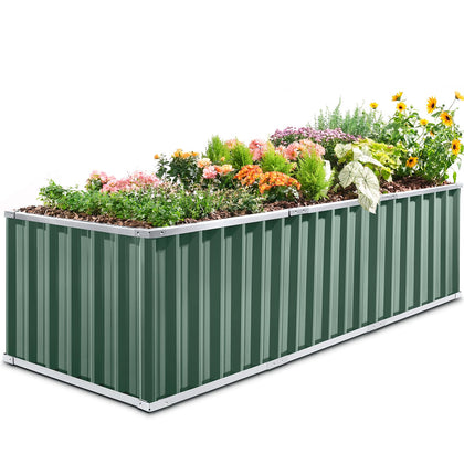 KING BIRD 101x36x24 galvanized raised bed assembly with sturdy frame