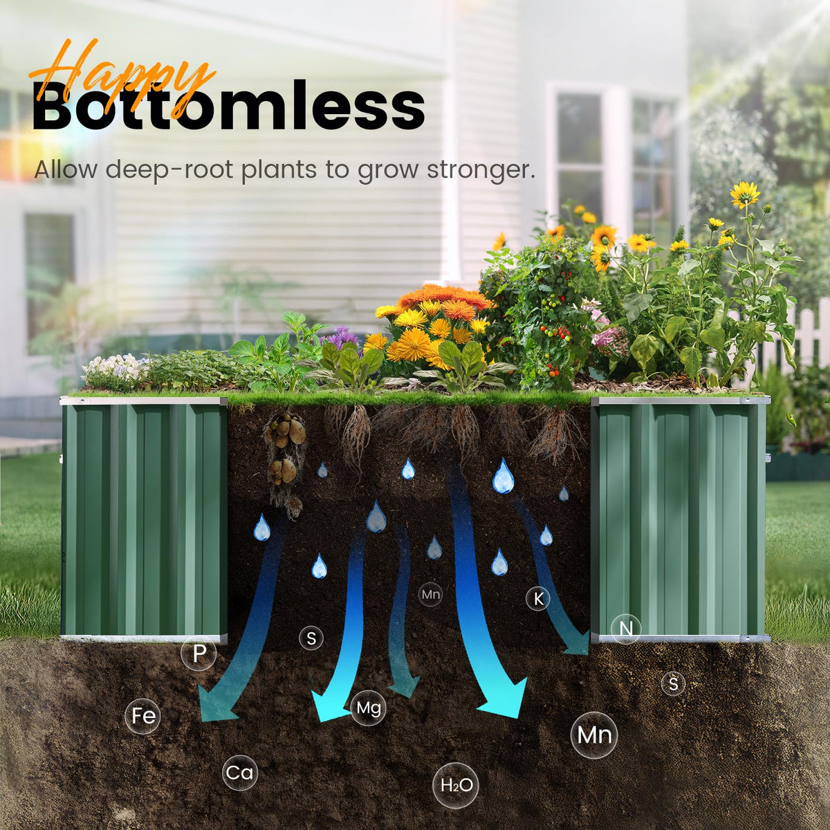 KING BIRD 101x36x24 includes gloves for easy garden setup