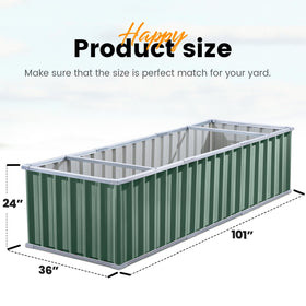 KING BIRD 101x36x24 large capacity bed holds up to 377 gallons