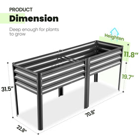 KING BIRD 600 lb capacity frame supports heavy soil and contents.