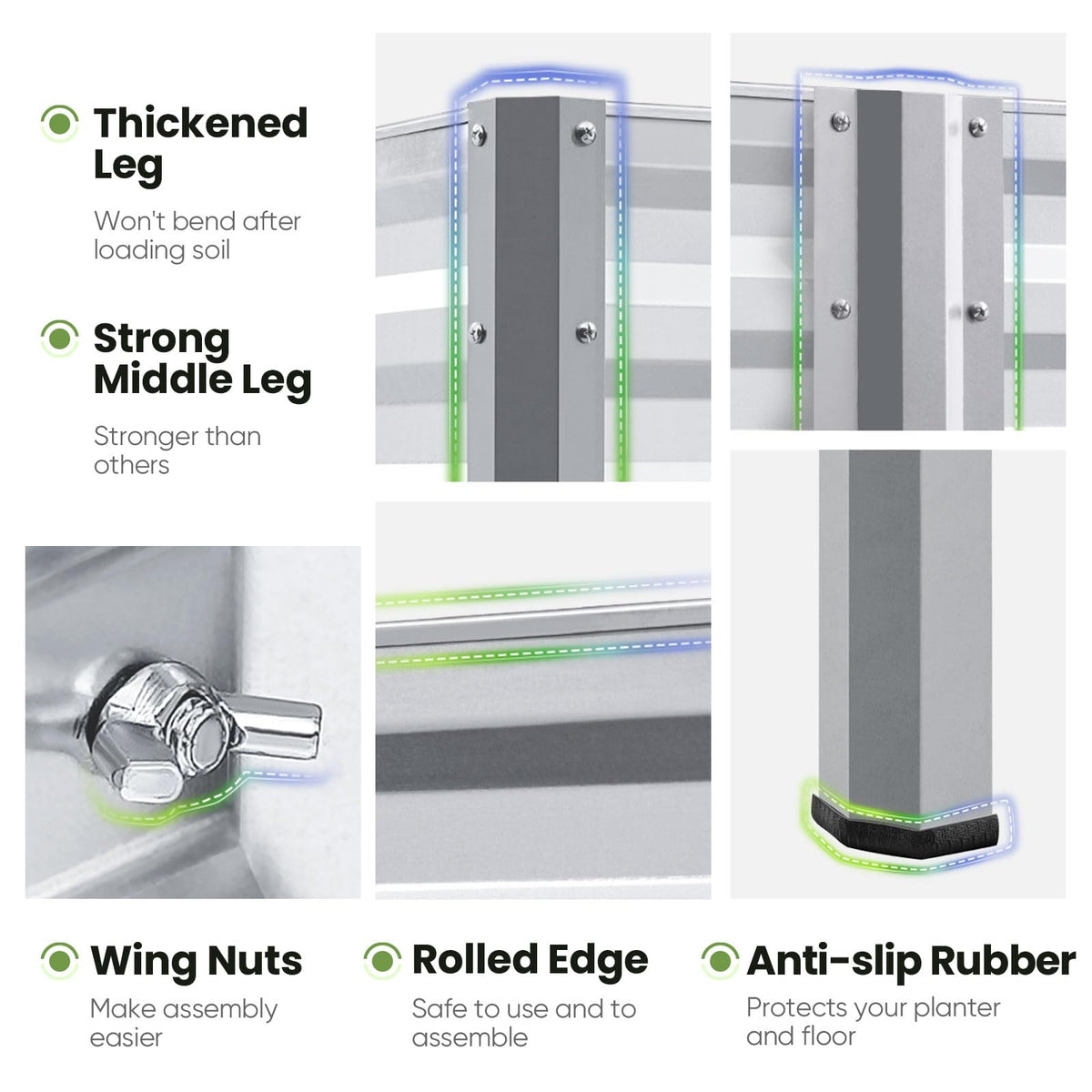 King Bird easy assembly with butterfly nuts for fast setup.