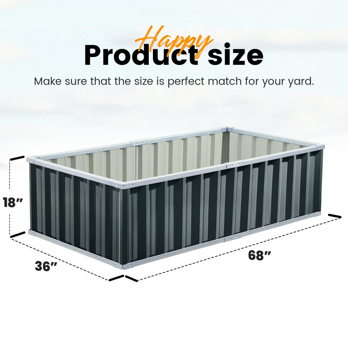 KING BIRD easy assembly outdoor bed simplifies setup in any yard.