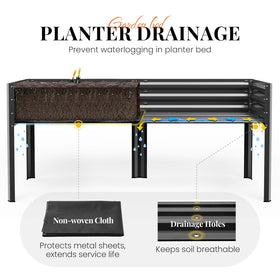 KING BIRD ergonomic height of 31.5 inches reduces bending.