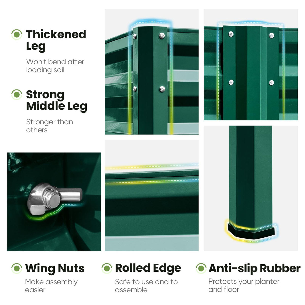King Bird galvanized steel design offers rust resistance and long-lasting performance