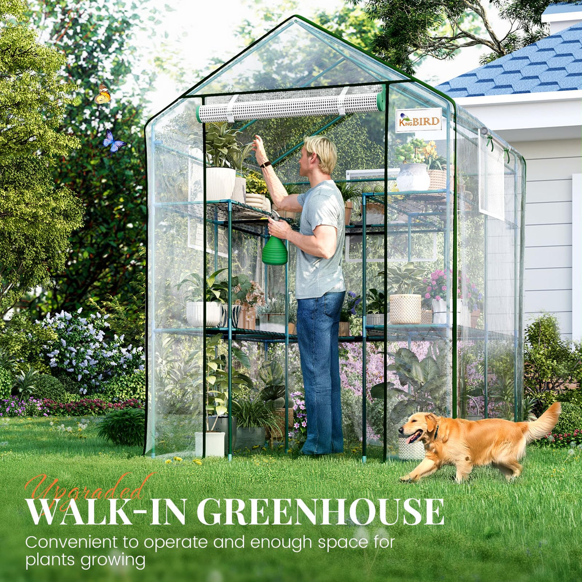 King Bird outdoor garden setup highlights versatile all-season growing space