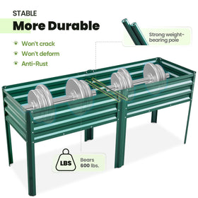 King Bird raised bed assembly image demonstrates quick setup with butterfly nuts