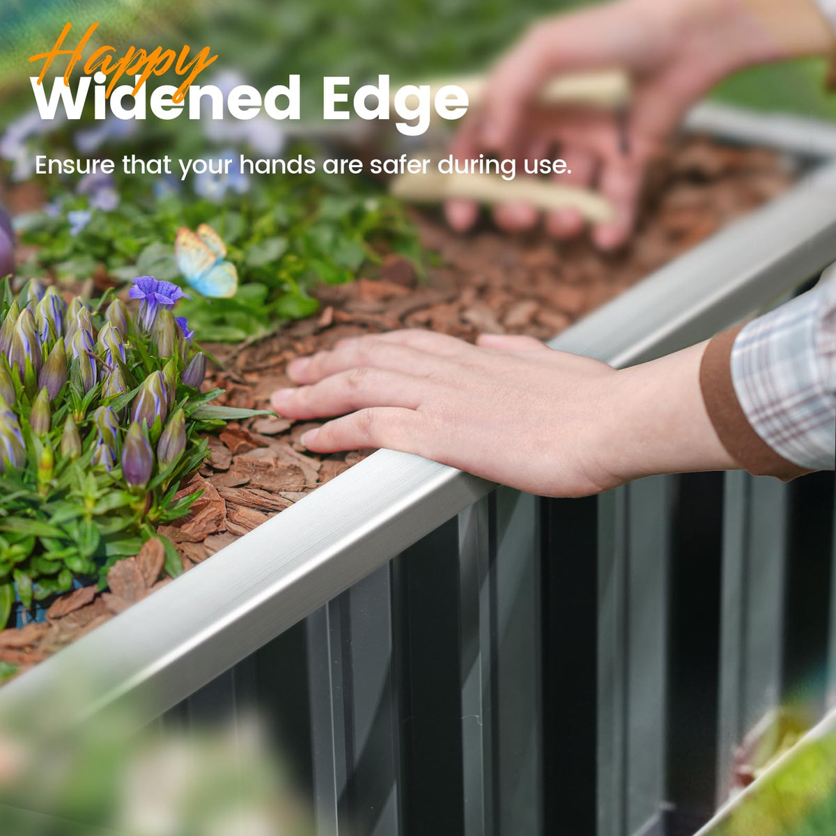King Bird kit includes two gloves for easier garden setup and maintenance.