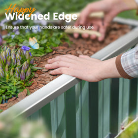 KING BIRD raised garden bed 2-ply reinforcement strengthens structure for heavy soil.