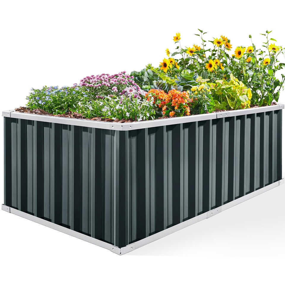 KING BIRD raised garden bed assembly area for easy setup.