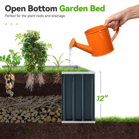 King Bird raised garden bed shown in outdoor setting for productive planting.