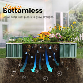 KING BIRD raised garden bed gloves included to ease outdoor assembly.
