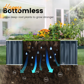 KING BIRD tall height helps keep pets away from the soil.