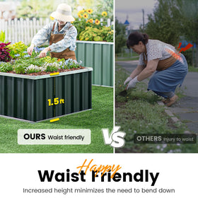 KING BIRD rust resistant galvanize paint protects the planter notches against weathering.