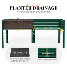KING BIRD spacious 80 gallons soil capacity supports robust planting.