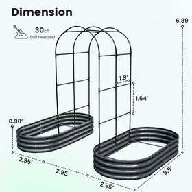 KING BIRD sturdy frame resists bending for year-round garden use.