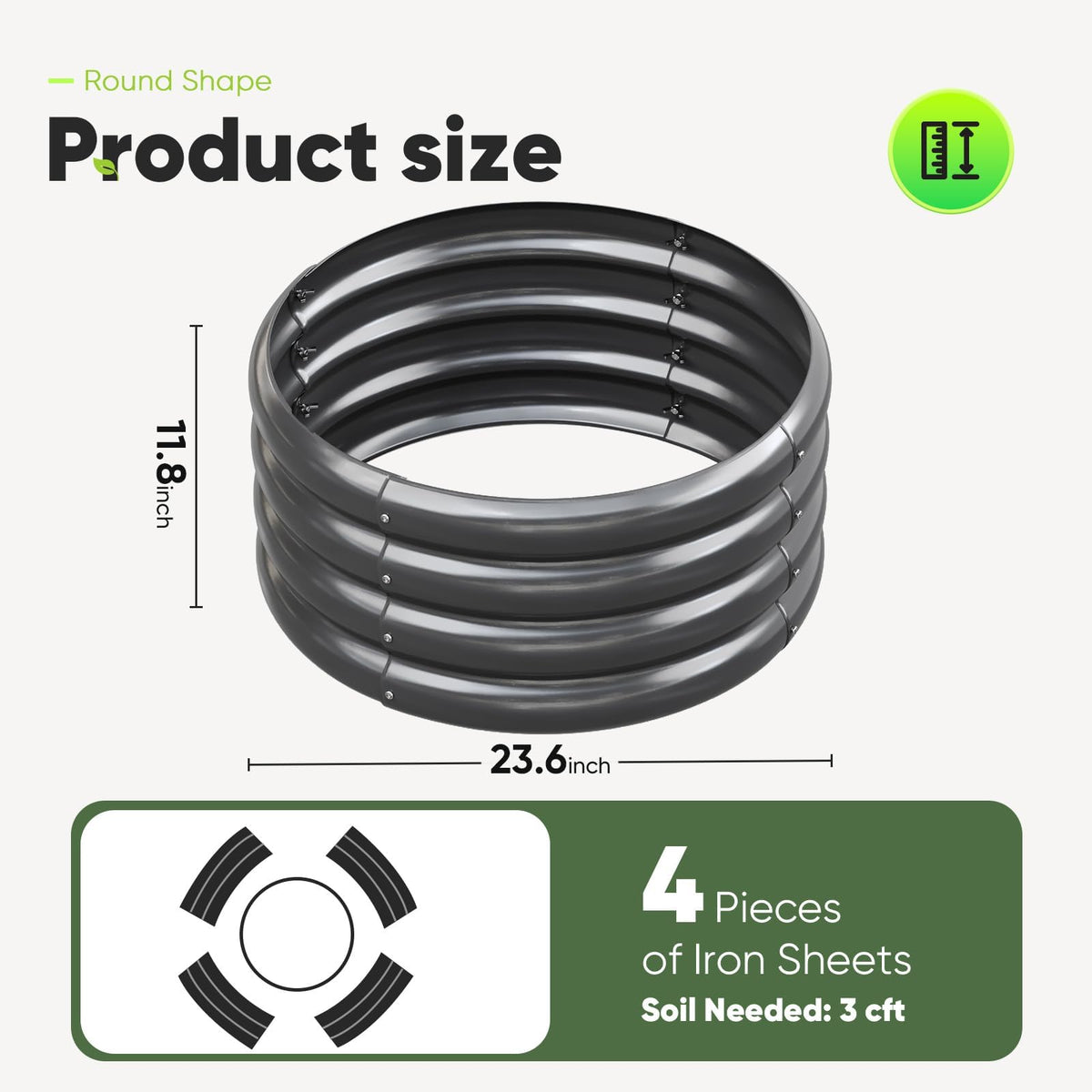 KING BIRD three-pack raised beds for flexible garden layouts