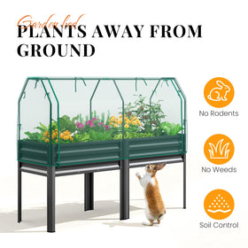 KING BIRD zippered netting door allows convenient tending and harvesting.