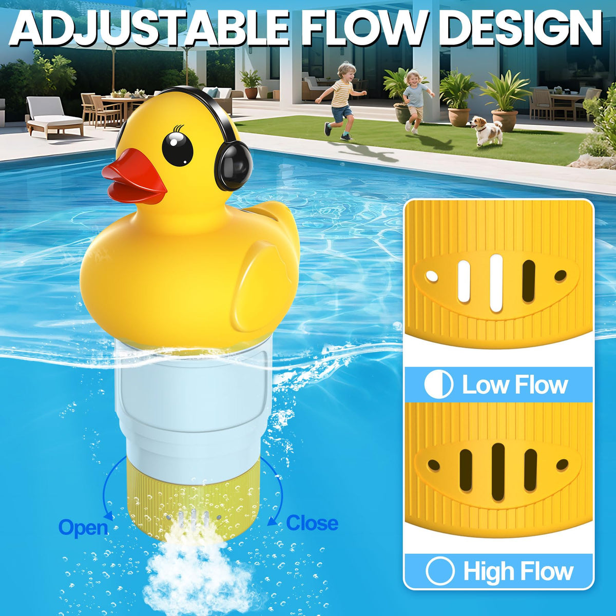 KingSom ultra-large capacity floater reduces refills during long pool sessions.