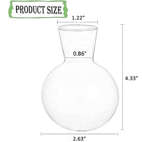 Kingbuy glass bulb close-up emphasizes borosilicate heat resistant material
