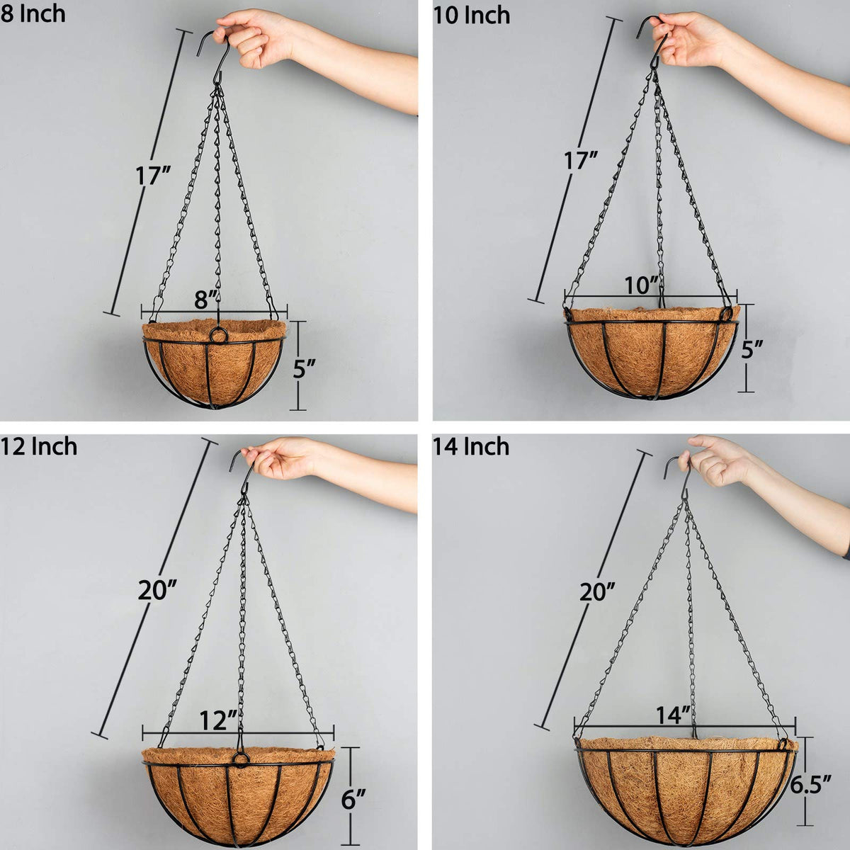 Kingbuy indoor/outdoor planter mounted on a patio for versatile use.