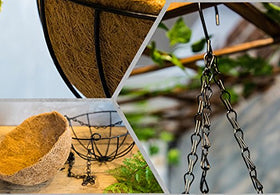 Kingbuy patio garden decor ready for vibrant hanging plant displays.
