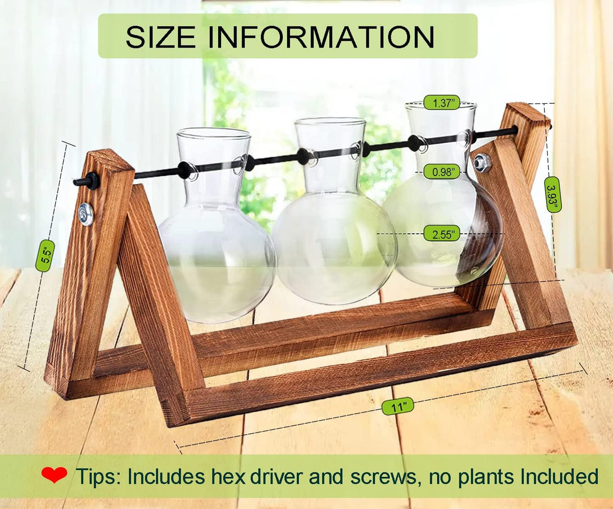 Kingbuy window sill office decor terrarium on a bright shelf