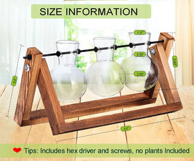Kingbuy window sill office decor terrarium on a bright shelf