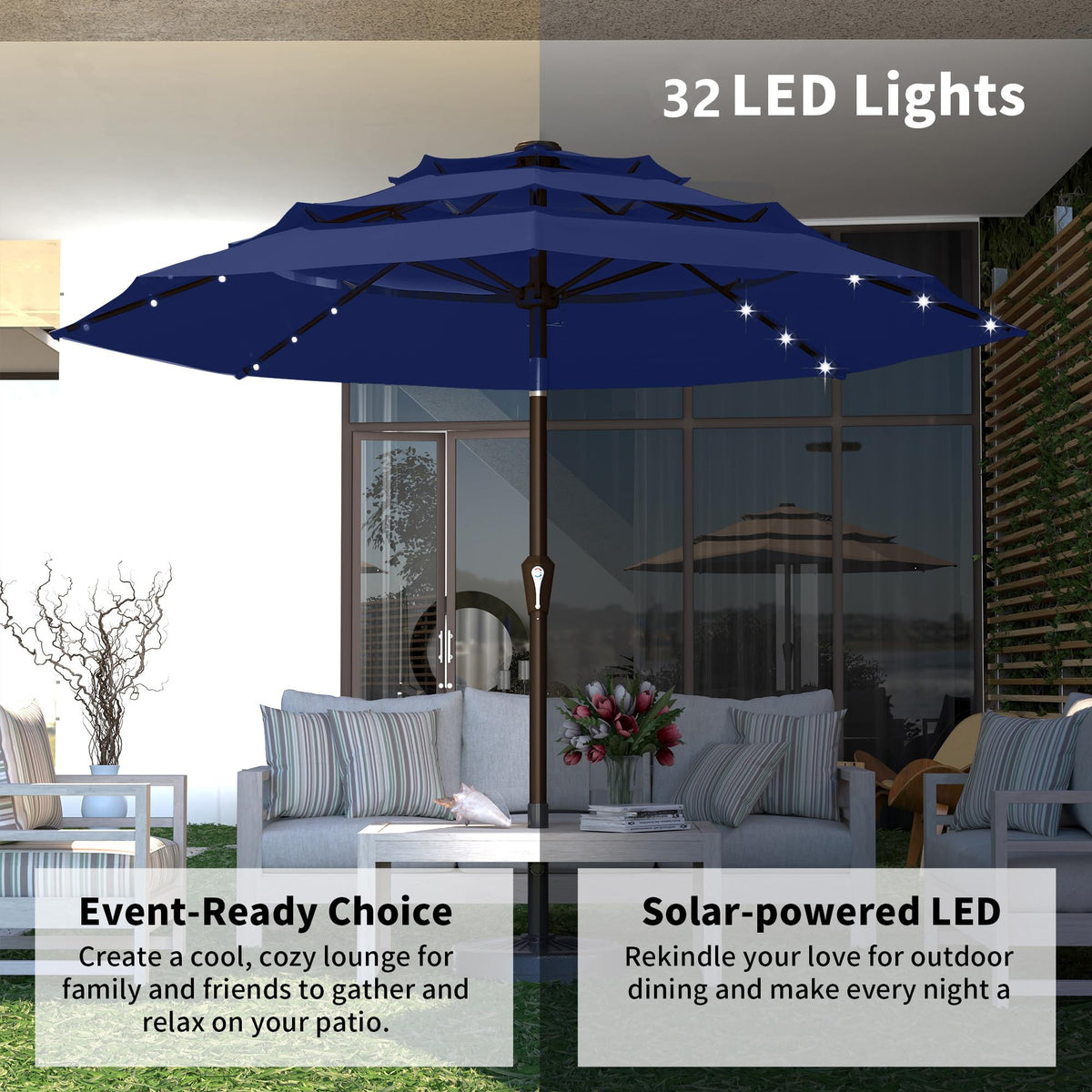 Kingdura 10ft canopy delivers broad shade for outdoor spaces