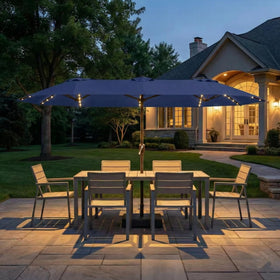Kingdura solar LED ribs illuminate outdoor evenings softly.