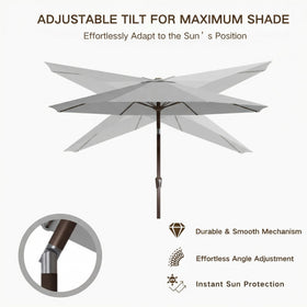 Water-repellent solution-dyed fabric resists stains and moisture.