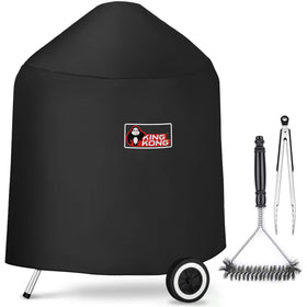 Kingkong 7149 premium grill cover on Weber 22.5 inch with rain and sun protection