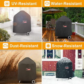 Dimension summary: 27 x 25 x 35 inches for Weber 22.5 inch