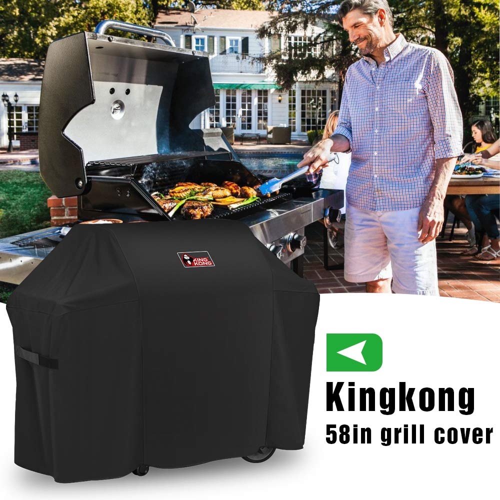 Kingkong 7130 includes stainless steel tools for convenient grilling.