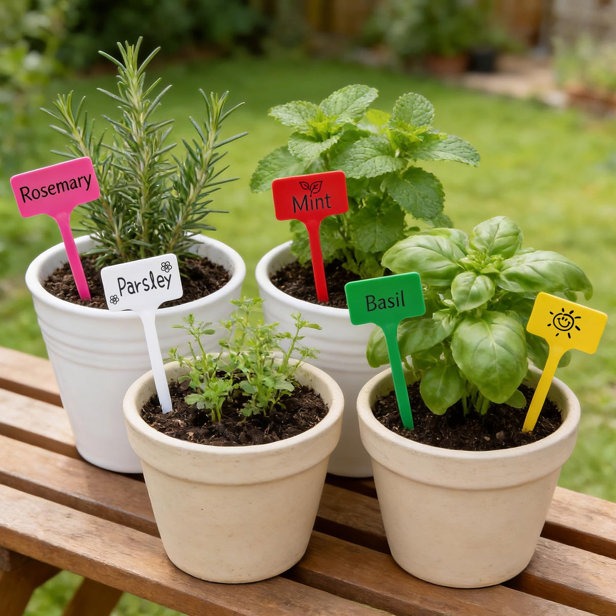 KINGLAKE seedling labels help mark varieties in beds and pots