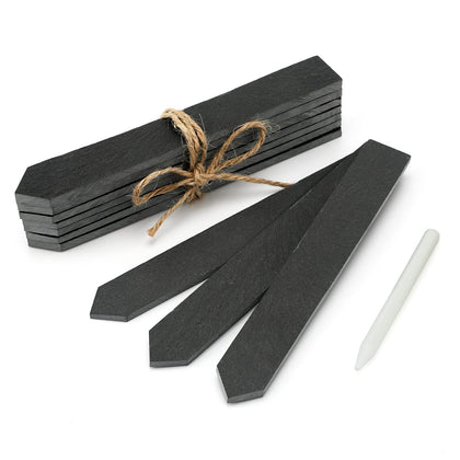 KINGLAKE slate plant label with clear writing surface for vegetable garden labeling.