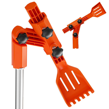 KINGLEV gutter cleaner with 270-degree rotation enables ground-level access.