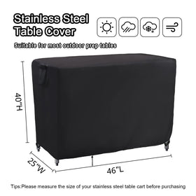 Kingling grill cart cover windproof design with bottom drawstring secures against gusts