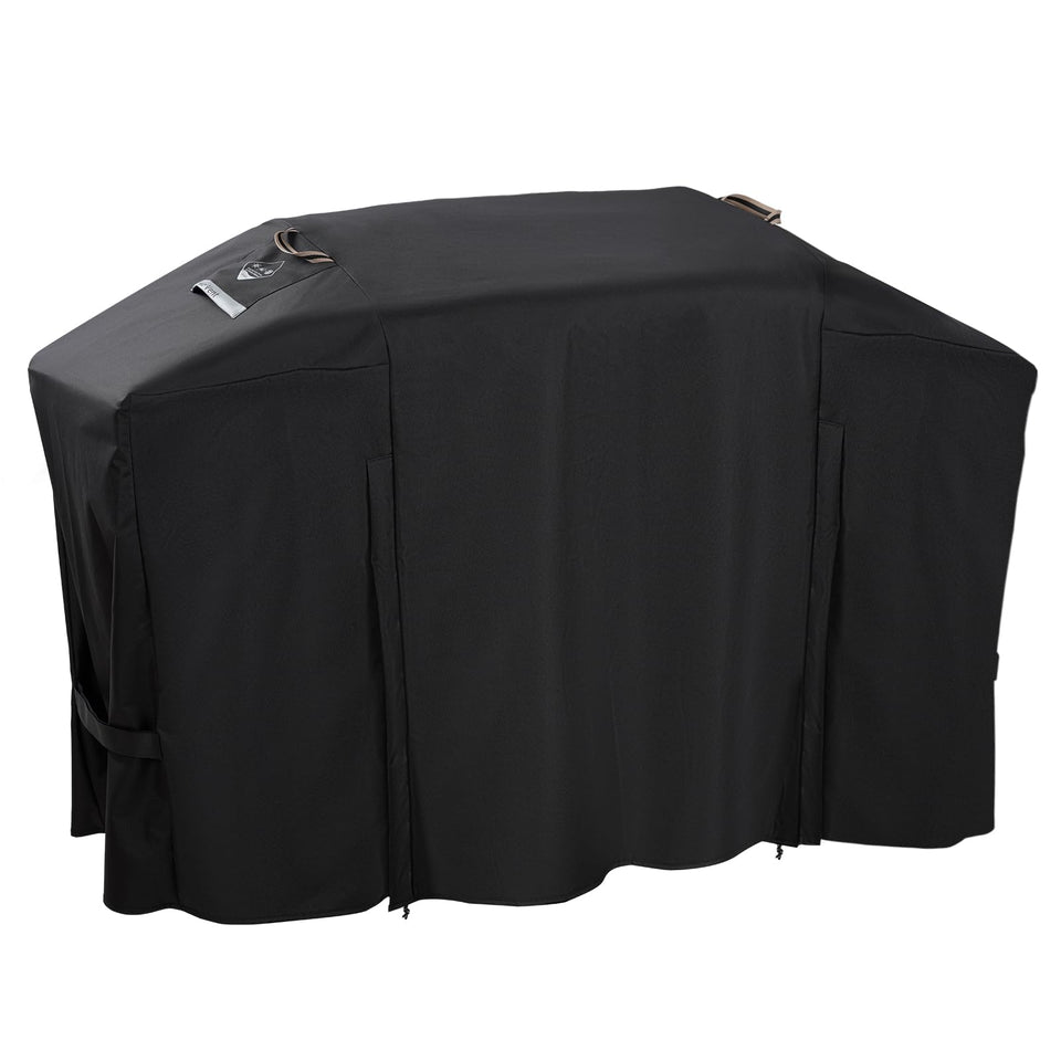 KINGLY griddle cover 70in length protects Blackstone 36in ProSeries from rain.