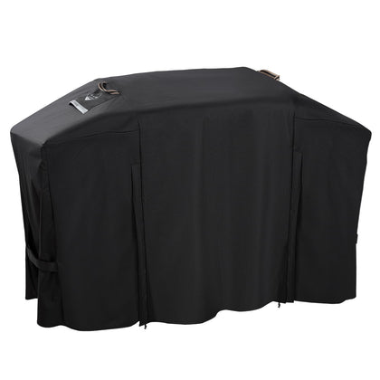 Kingly griddle cover front view protects Blackstone 28 ProSeries from rain and sun