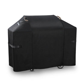 KINGLY heavy-duty 52-inch grill cover over Weber Spirit series for all-weather protection.