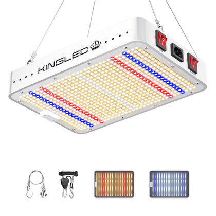 KINGPLUS KingLED KP1500 front view highlighting compact indoor plant lighting.