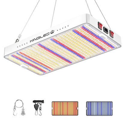 KingPlus KP3000 panel closeup showing full spectrum LEDs for healthy growth