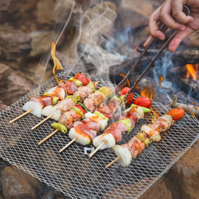 Kingrol heat-resistant aluminum toppers ready for grilling heat