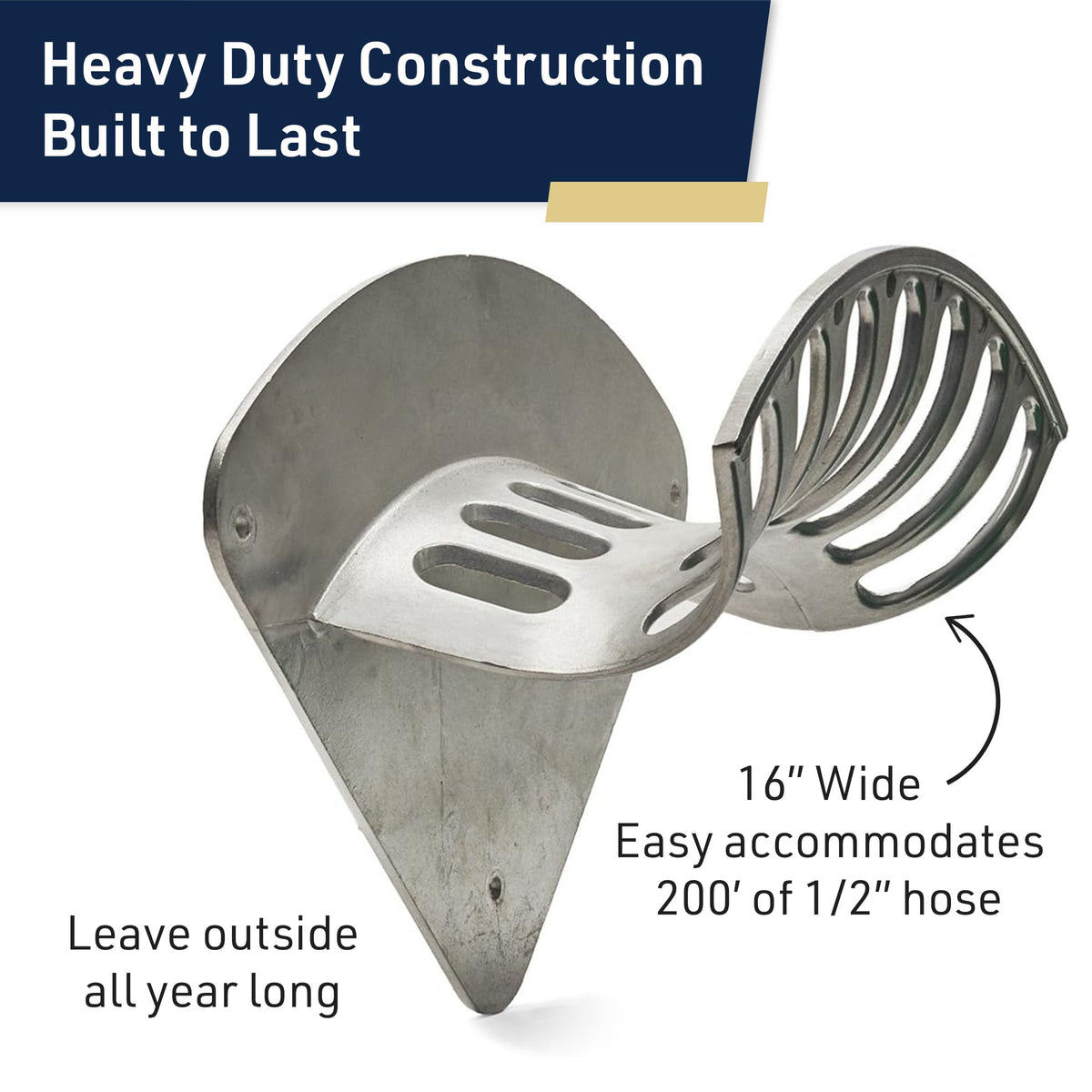 Kings County Tools low-profile hose holder helps reduce wear on hoses.