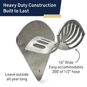 Kings County Tools low-profile hose holder helps reduce wear on hoses.