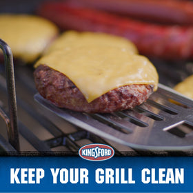 Kingsford aluminum liner captures grease to keep your bucket clean between cooks.