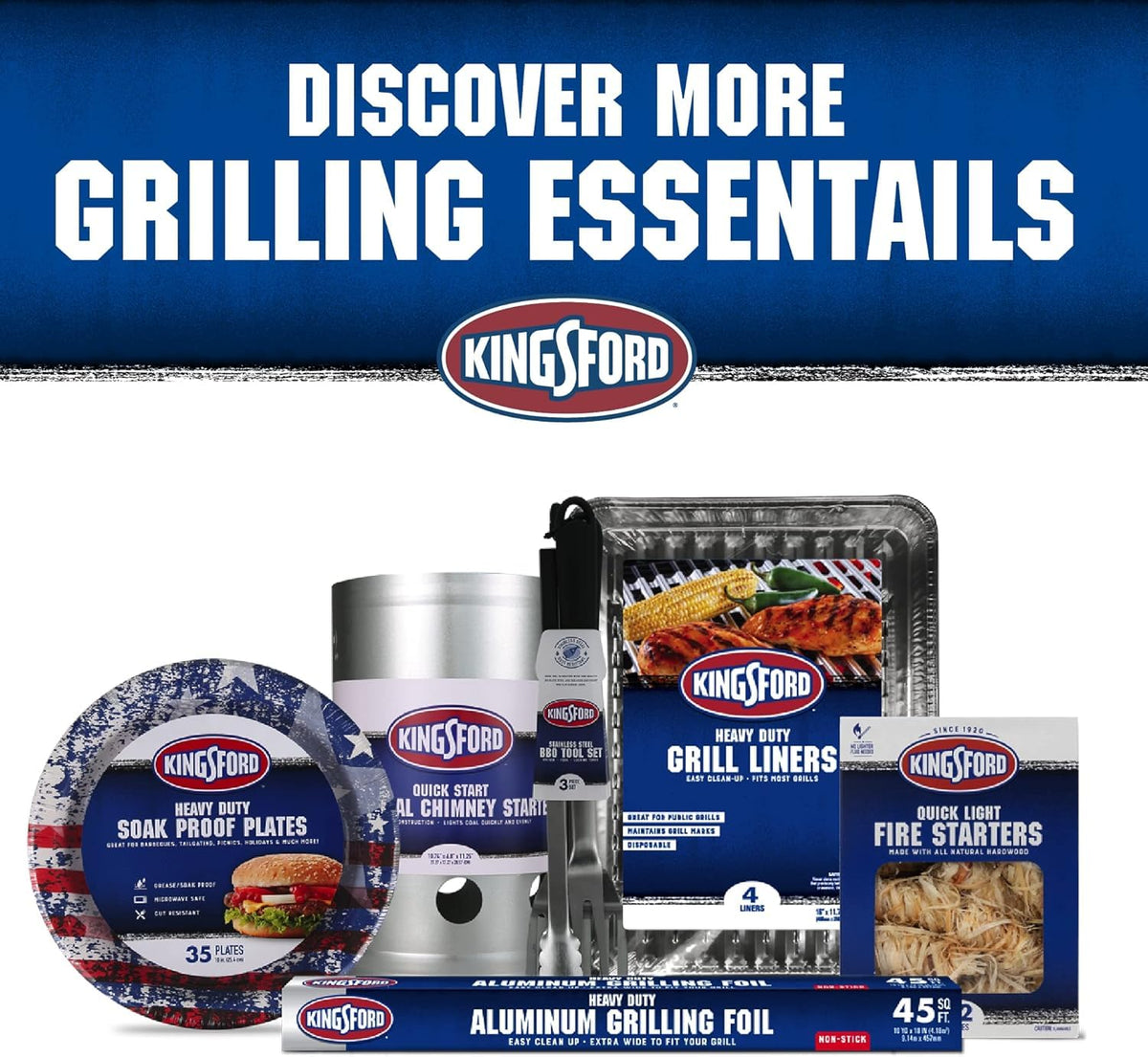 Kingsford Quick Light rolls come in 16-count box for travel